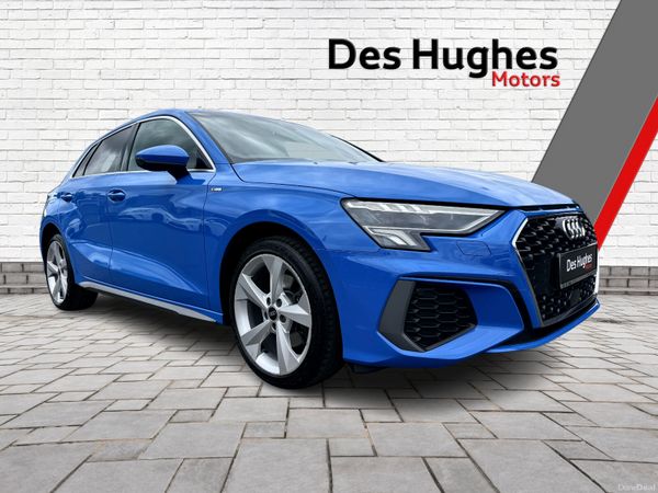Audi A3 Hatchback, Petrol Plug-in Hybrid, 2022, Blue