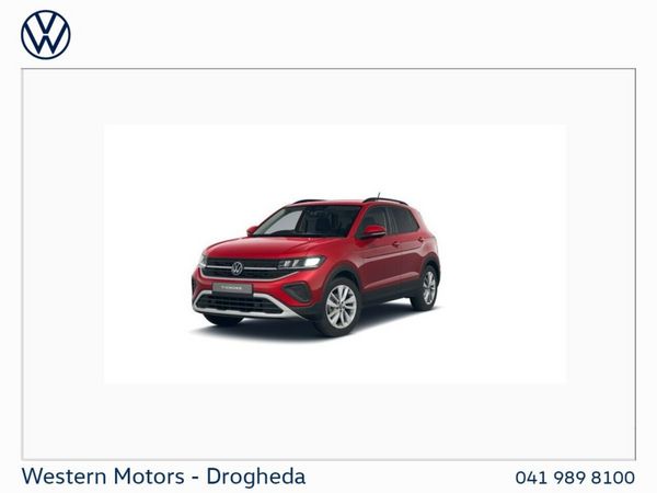 Volkswagen T-Cross SUV, Petrol, 2026, Red