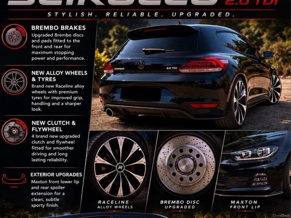 Volkswagen Scirocco Coupe, Diesel, 2015, Black