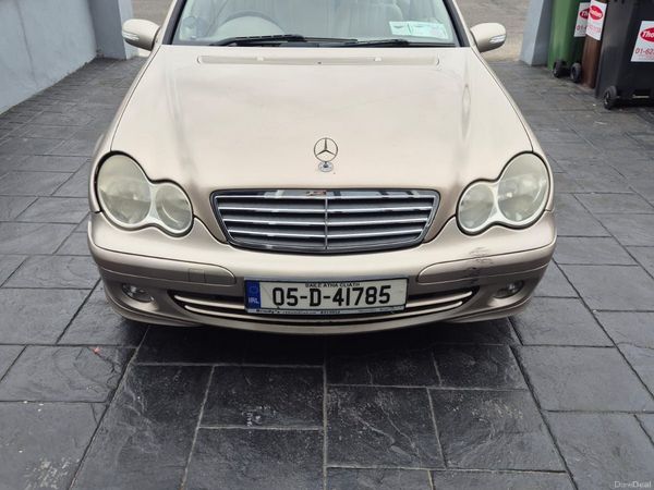 Mercedes-Benz C-Class Saloon, Petrol, 2005, Beige