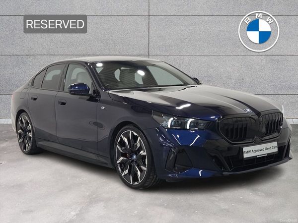 BMW 5-Series Saloon, Petrol Plug-in Hybrid, 2024, Blue