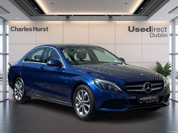 Mercedes-Benz C-Class Saloon, Petrol Plug-in Hybrid, 2018, Blue