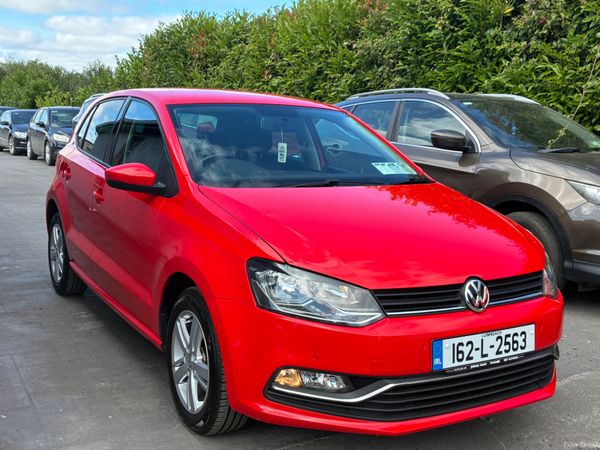 Volkswagen Polo Hatchback, Petrol, 2016, Red