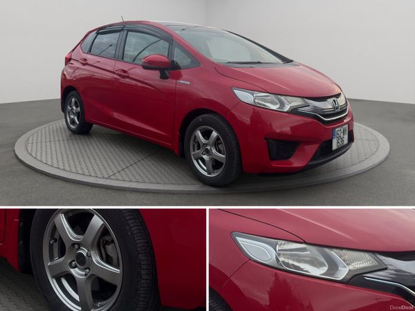 Honda Fit Hatchback, Petrol Hybrid, 2015, Red