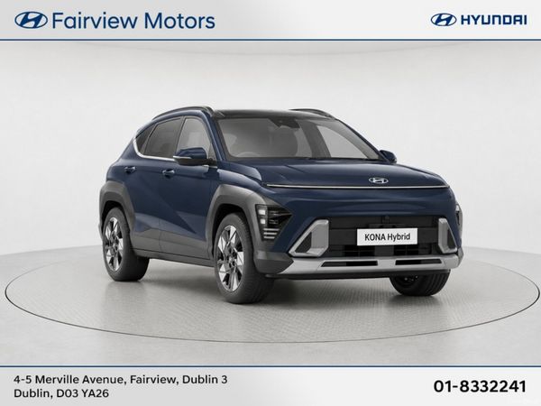 Hyundai KONA SUV, Petrol Hybrid, 2024, Blue
