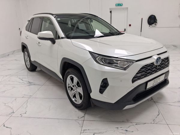 Toyota RAV4 SUV, Petrol Hybrid, 2021, White