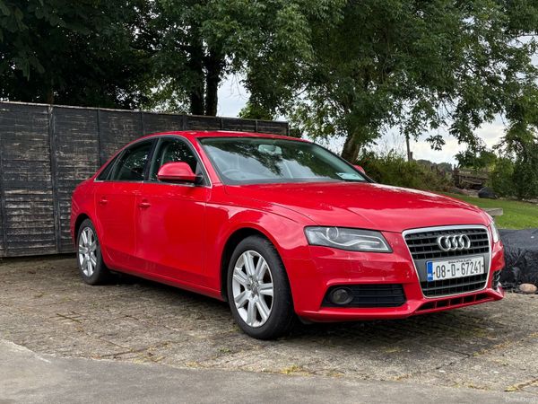 Audi A4 Saloon, Petrol, 2008, Red