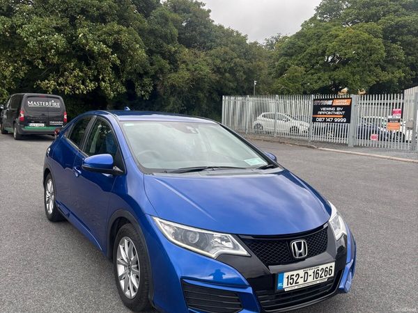 Honda Civic Hatchback, Petrol, 2015, Blue