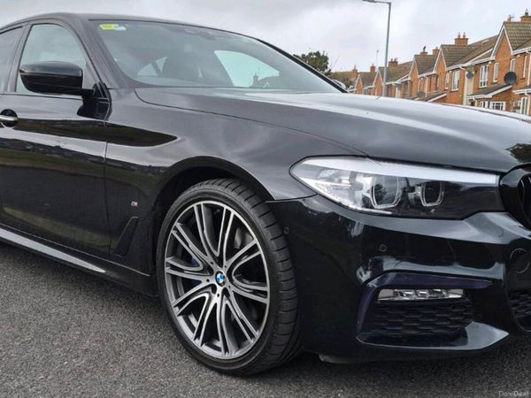 BMW 5-Series Saloon, Petrol Plug-in Hybrid, 2018, Black