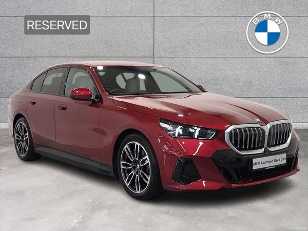 BMW 5-Series Saloon, Petrol Plug-in Hybrid, 2026, Red