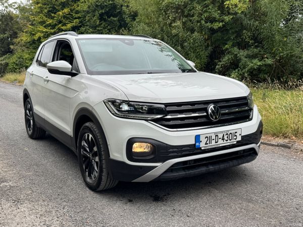 Volkswagen T-Cross Hatchback, Petrol, 2021, White