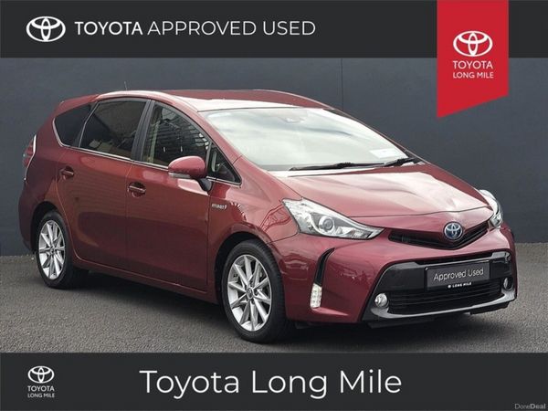 Toyota Prius MPV, Petrol Hybrid, 2019, Red