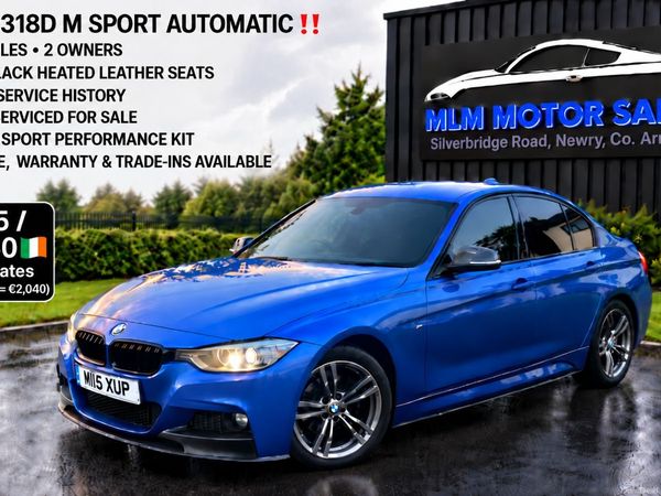 BMW 3-Series Saloon, Diesel, 2015, Blue