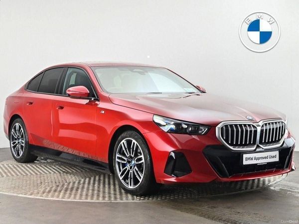 BMW 5-Series Saloon, Petrol Plug-in Hybrid, 2024, Red