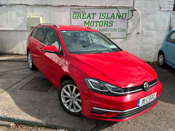 Volkswagen Golf Estate, Petrol, 2019, Red