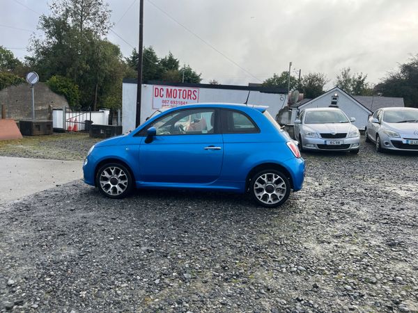 Fiat 500 Hatchback, Petrol, 2014, Blue