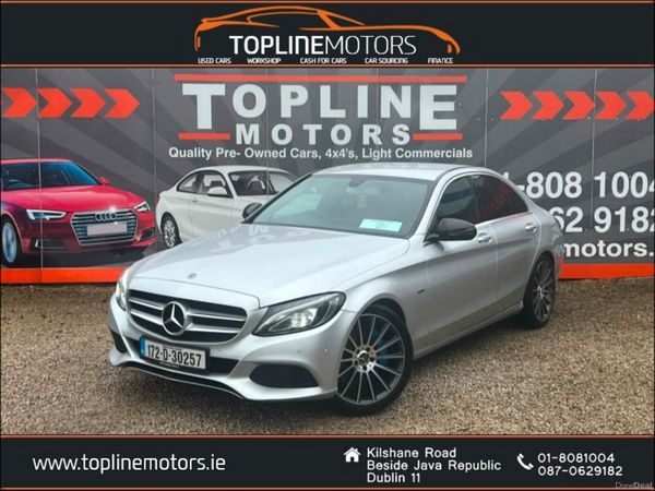 Mercedes-Benz C-Class Saloon, Petrol Plug-in Hybrid, 2017, Silver