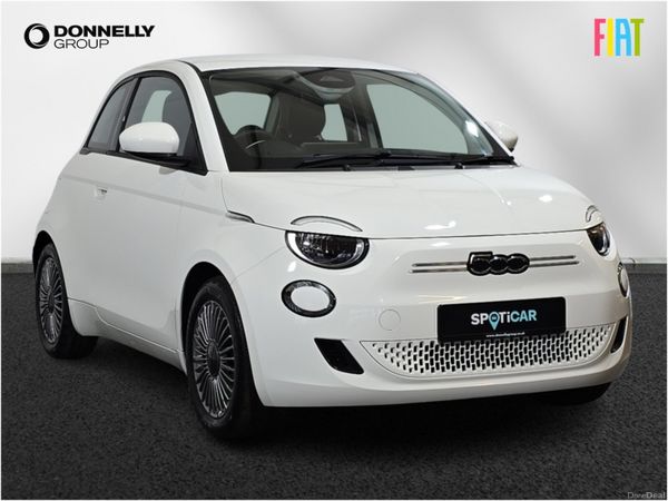 Fiat 500 Hatchback, Electric, 2024, White
