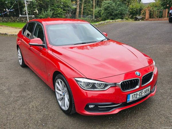 BMW 3-Series Saloon, Petrol Plug-in Hybrid, 2017, Red