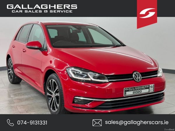 Volkswagen Golf Hatchback, Diesel, 2020, Red