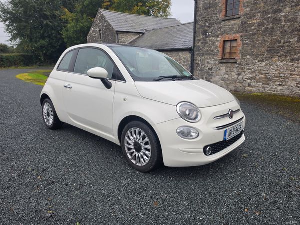 Fiat 500 Hatchback, Petrol, 2018, White