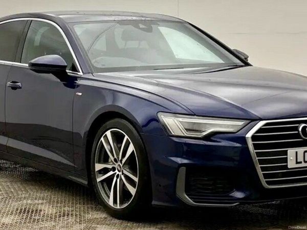 Audi A6 Saloon, Diesel Hybrid, 2021, Blue