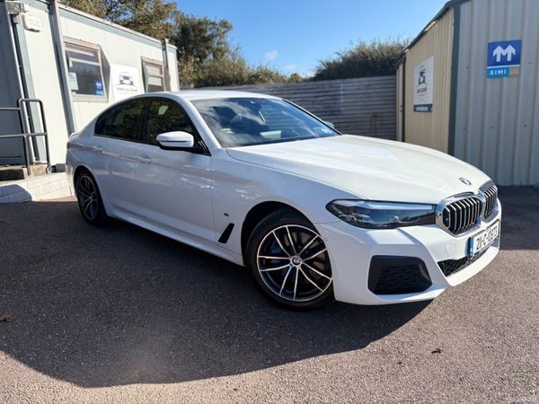 BMW 5-Series Saloon, Petrol Plug-in Hybrid, 2021, White
