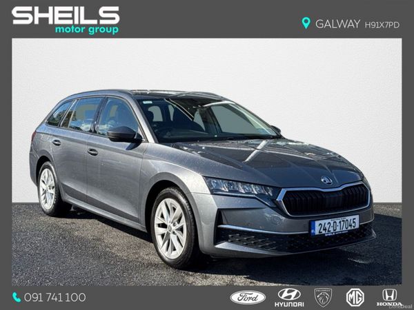Skoda Octavia Estate, Petrol Hybrid, 2024, Grey