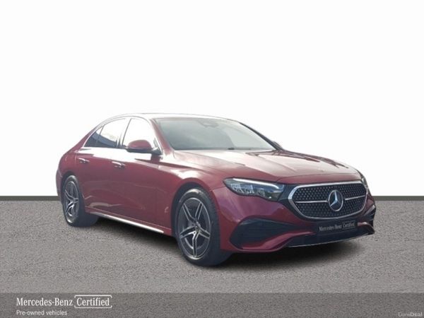 Mercedes-Benz E-Class Saloon, Diesel Plug-in Hybrid, 2026, Red