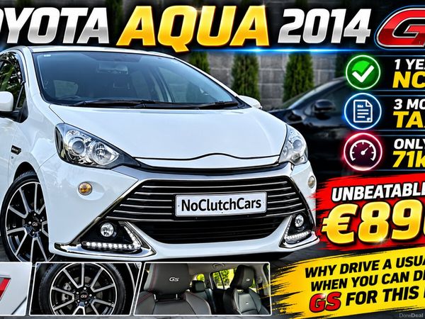 Toyota Aqua Hatchback, Petrol Hybrid, 2014, White