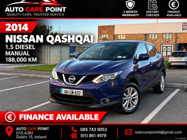 Nissan Qashqai Hatchback, Diesel, 2014, Blue
