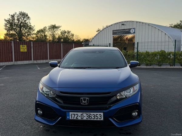 Honda Civic Hatchback, Petrol, 2017, Blue