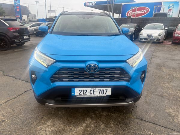 Toyota RAV4 SUV, Petrol Hybrid, 2021, Blue