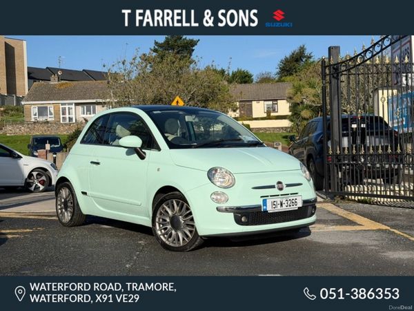 Fiat 500 Hatchback, Petrol, 2015, Green