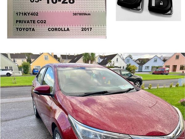 Toyota Corolla Saloon, Diesel, 2017, Red