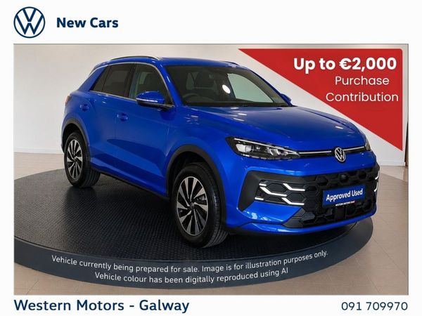 Volkswagen T-Roc SUV, Petrol, 2026, Blue