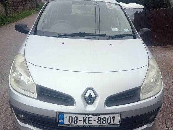Renault Clio Hatchback, Ethanol Petrol, 2008, Silver