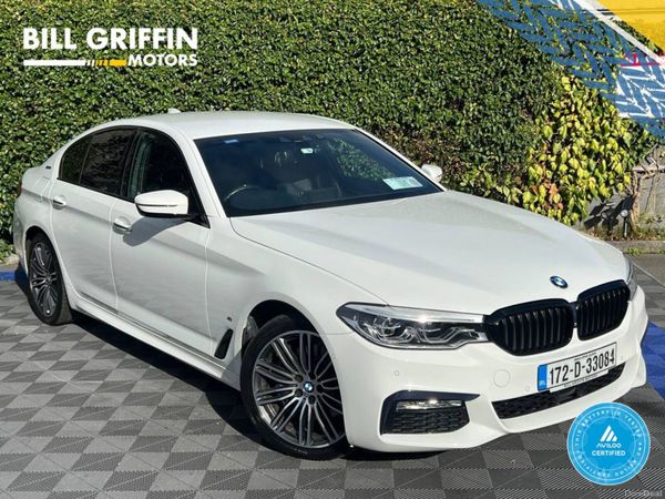 BMW 5-Series Saloon, Petrol Plug-in Hybrid, 2017, White