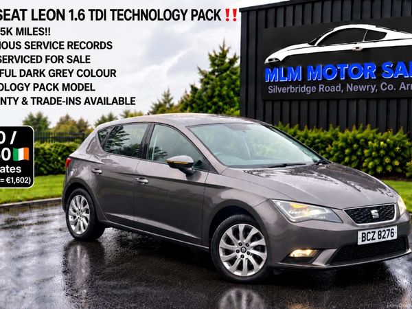 SEAT Leon Hatchback, Diesel, 2016, Grey