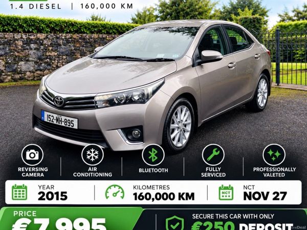 Toyota Corolla Saloon, Diesel, 2015, Bronze