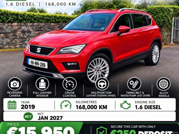 SEAT Ateca SUV, Diesel, 2019, Red