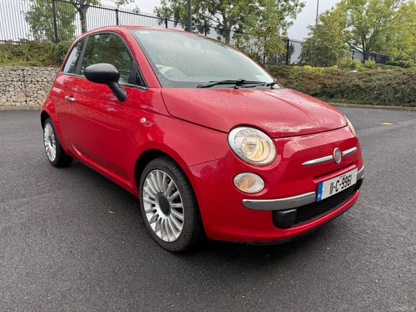Fiat 500 Hatchback, Petrol, 2011, Red