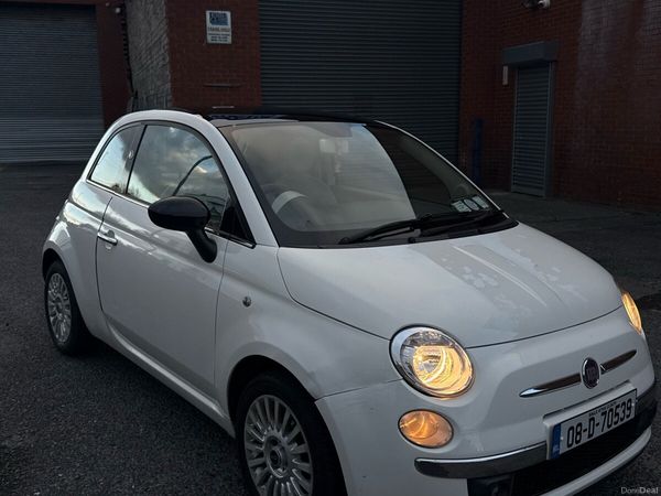 Fiat 500 Hatchback, Petrol, 2008, White
