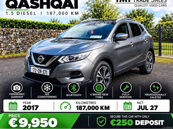 Nissan Qashqai SUV, Diesel, 2017, Grey