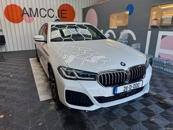 BMW 5-Series Saloon, Petrol Plug-in Hybrid, 2021, White