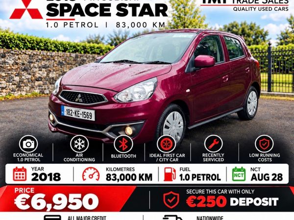 Mitsubishi Space Star Hatchback, Petrol, 2018, Red