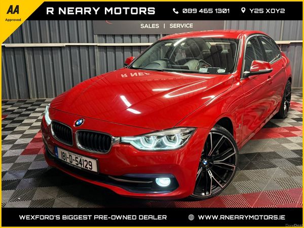 BMW 3-Series Saloon, Petrol Plug-in Hybrid, 2018, Red