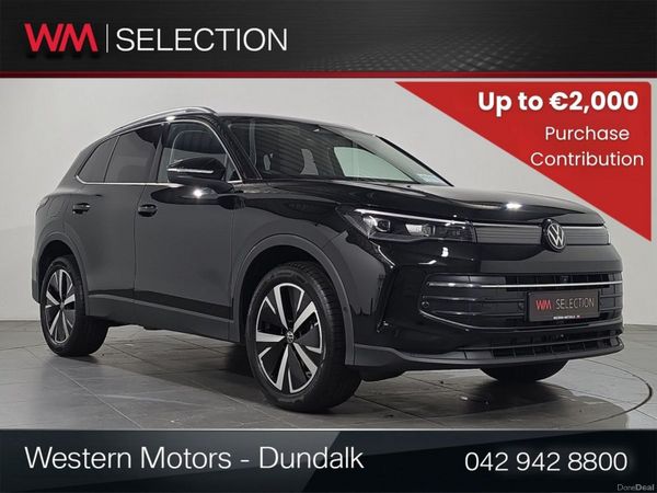 Volkswagen Tiguan SUV, Petrol Plug-in Hybrid, 2026, Black