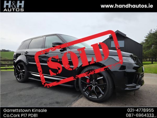 Land Rover Range Rover Sport SUV, Petrol Plug-in Hybrid, 2021, Black