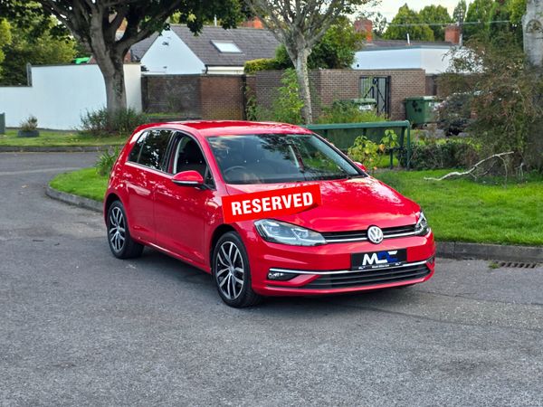 Volkswagen Golf Hatchback, Petrol, 2019, Red